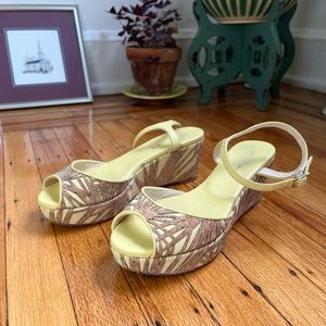 Jimmy Choo Tropical Cork Wedges